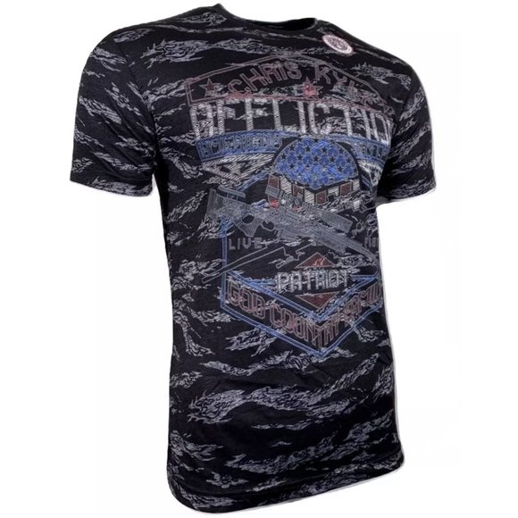 AFFLICTION Men's T-Shirt S/S CK BASILONE TMT TEE - Picture 7 of 10